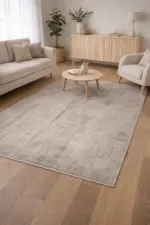 Abstrakter Teppich Beige/Grau – Agat Kollektion 6610 – Kurzflor