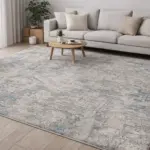 Abstrakte Teppich Agat 6630 – Blau