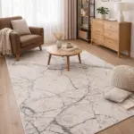 Labra Kollektion Marmor Teppiche | 805 cream grau