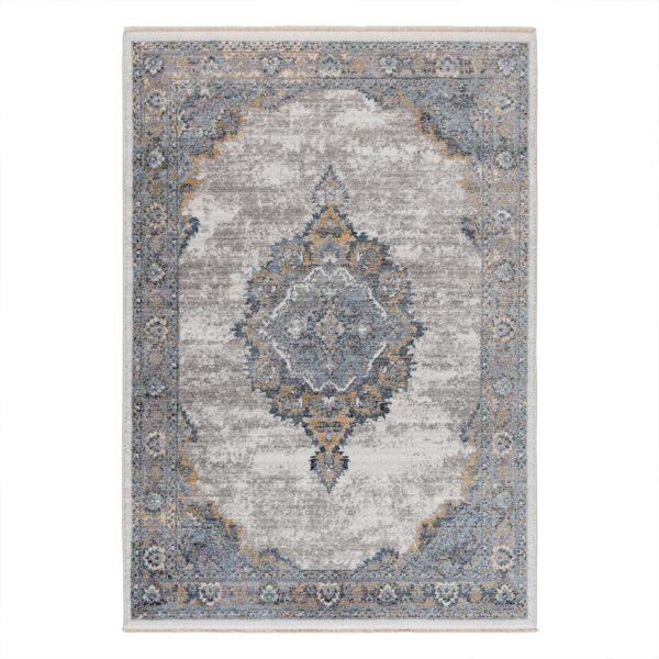 moderner kurzflor teppich unakite 2200 beige grau streifen