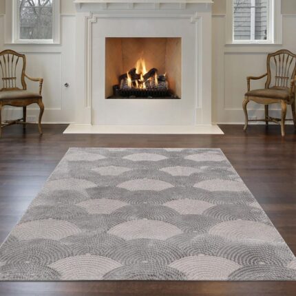 Geometrischer Teppich Obsidia 6000 – modern & weich