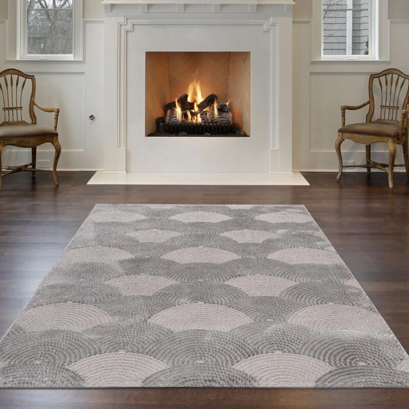 Geometrischer Teppich Obsidia 6000 – modern & weich