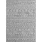 Helix Teppich Silver 2202 – moderner Kurzflor Teppich in Silber