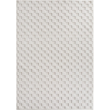 Helix Teppich Cream – moderner Kurzflor Teppich in Cremefarbe