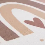 Kinderteppich Regenbogen Creme – Waschbar & Rutschfest 120x170 | Diana’s Home – Bild 7