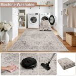 Inka 1143 Teppich Beige – Waschbarer Vintage Kurzflor – Bild 6