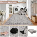 Inka 1142 Teppich Creme – Waschbarer Vintage Kurzflor – Bild 5