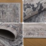 Inka 1141 Teppich Beige – Waschbarer Vintage Kurzflor – Bild 5