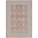 Inka 1145 Teppich Terrakotta – Waschbarer Vintage Kurzflor