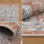 Inka 1145 Teppich Terrakotta – Waschbarer Vintage Kurzflor – Bild 5