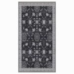 Inka 1146 Teppich Schwarz – Waschbarer Vintage Kurzflor – Bild 4