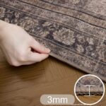 Inka 1147 Teppich Braun – Waschbarer Vintage Kurzflor – Bild 7