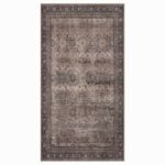 Inka 1147 Teppich Braun – Waschbarer Vintage Kurzflor – Bild 4