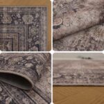 Inka 1147 Teppich Braun – Waschbarer Vintage Kurzflor – Bild 5