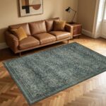 Inka 1148 Teppich Grun – Waschbarer Vintage Kurzflor – Bild 2