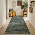 Inka 1148 Teppich Grun – Waschbarer Vintage Kurzflor – Bild 3