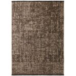 Space Teppich Beige – Waschbarer Baumwoll-Chenille Kurzflor