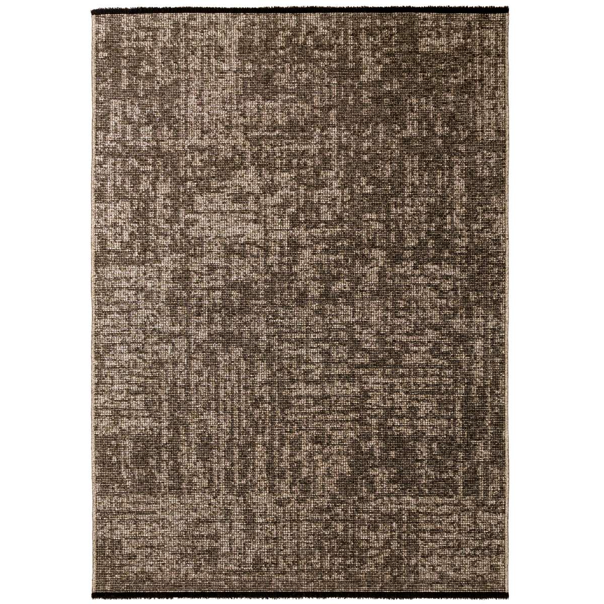 1900-Beige-1-Front Space Teppich Beige – Waschbarer Baumwoll-Chenille Kurzflor – Bild 1