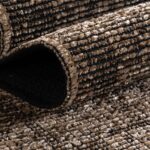Space Teppich Beige – Waschbarer Baumwoll-Chenille Kurzflor – Bild 5