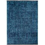 Space Teppich Blau – Waschbarer Baumwoll-Chenille Kurzflor