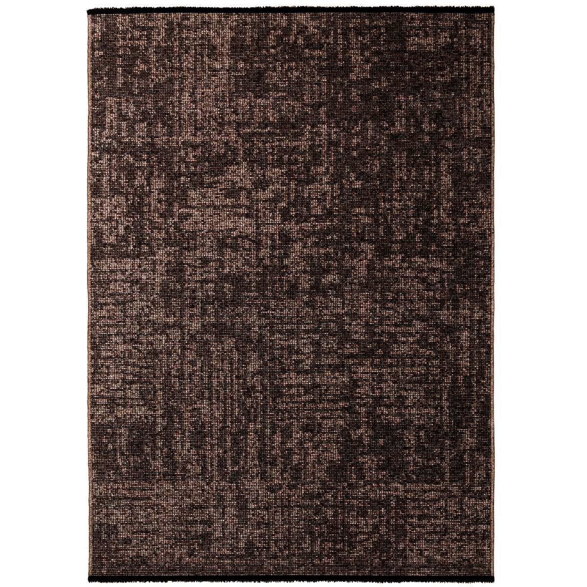 1900-Brown-1-Front Space Teppich Braun – Waschbarer Baumwoll-Chenille Kurzflor – Bild 1