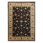 Orientteppich Gold Schwarz | Klassischer Teppich fürs Wohnzimmer