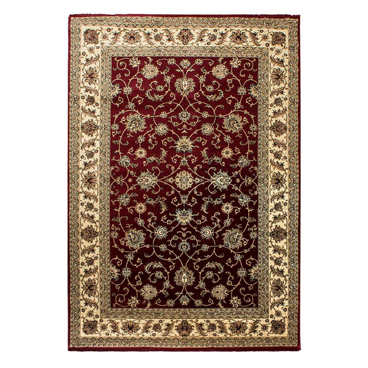 0210-Red-1-Front Orientteppich Rot Gold | Klassischer Teppich fürs Wohnzimmer – Bild 1