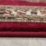 Orientteppich Bordeaux Beige | Klassischer Teppich mit Medaillon – Bild 7