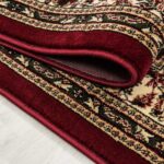Orientteppich Bordeaux Beige | Klassischer Teppich mit Medaillon – Bild 8