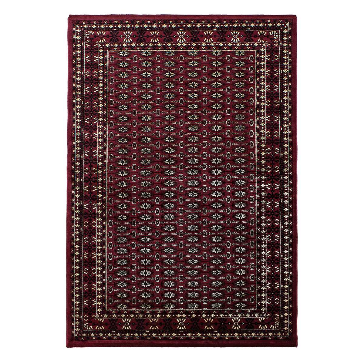 0351-Red-1-Front Orientteppich Rot Bordo | Klassischer Wohnzimmer Teppich – Bild 1