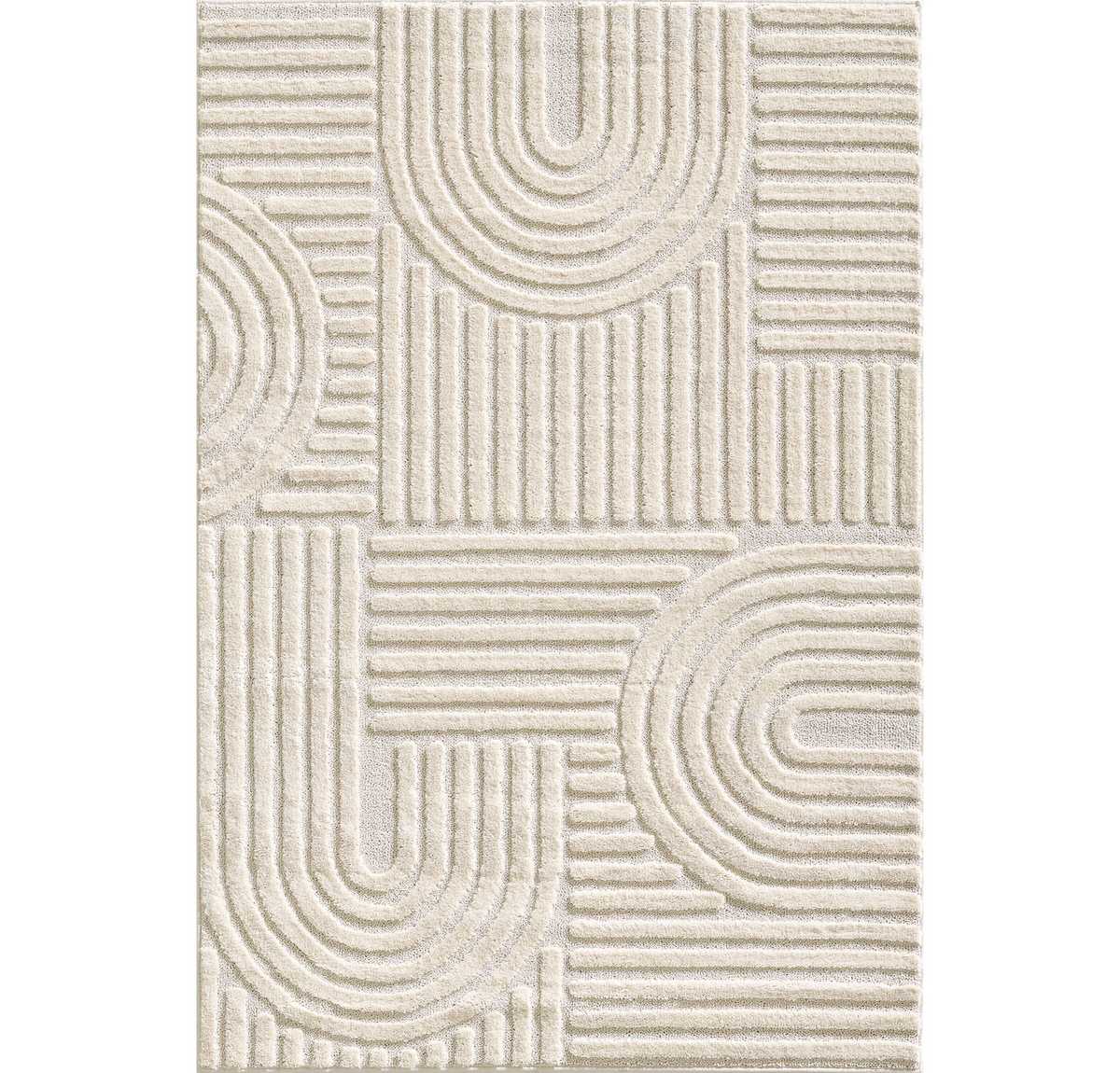 1121-Cream-1-Front ART Kollektion Moderner Teppich Creme | 1121 – Bild 1