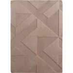 Pompei 1613 Beige Kurzflor Teppich im modernen Wohnzimmer
