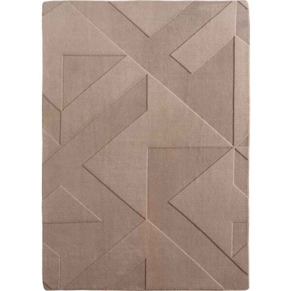 Pompei 1613 Beige Kurzflor Teppich im modernen Wohnzimmer