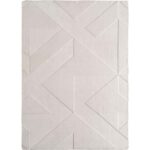 Pompei 1613 Cream Kurzflor Teppich mit geometrischem Design