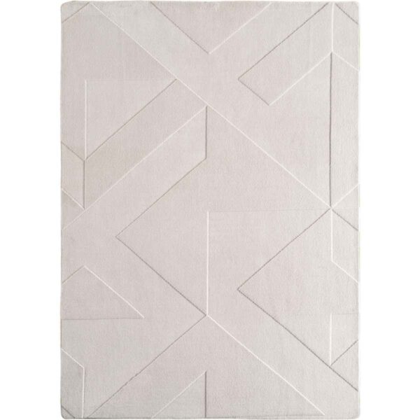 Pompei 1613 Cream Kurzflor Teppich mit geometrischem Design