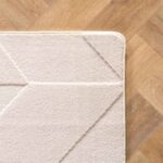 Pompei 1613 Cream – geometrisches Relief-Design