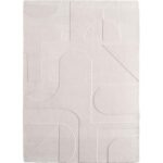 Pompei 1614 Cream Kurzflor Teppich im modernen Wohnzimmer