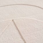 Pompei 1614 Cream – geometrisches Relief-Design Detailansicht