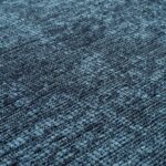 Space Teppich Blau – Waschbarer Baumwoll-Chenille Kurzflor – Bild 6