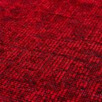 Space Teppich Rot – Waschbarer Baumwoll-Chenille Kurzflor – Bild 6