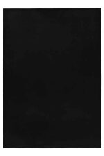 Pouffy Hochflor Teppich Schwarz – Weich & Flauschig
