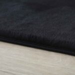 Pouffy Hochflor Teppich Schwarz – Weich & Flauschig – Bild 3