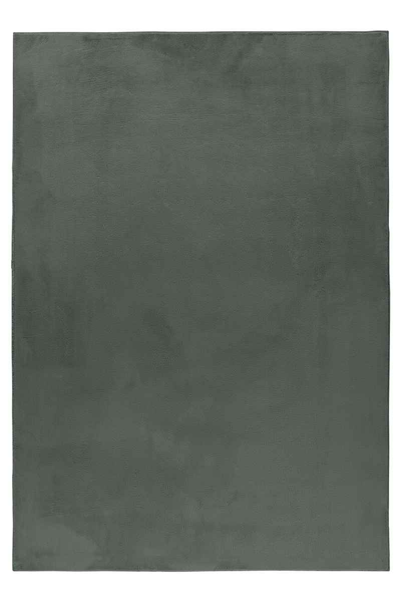 5100-Green-1-Front Pouffy Hochflor Teppich Grün – Weich & Flauschig – Bild 1