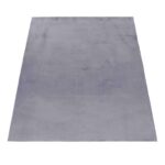 Pouffy Hochflor Teppich Grau – Weich & Flauschig – Bild 2