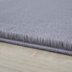 Pouffy Hochflor Teppich Grau – Weich & Flauschig – Bild 3