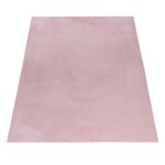 Pouffy Hochflor Teppich Rosa – Weich & Flauschig – Bild 2