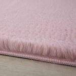 Pouffy Hochflor Teppich Rosa – Weich & Flauschig – Bild 3
