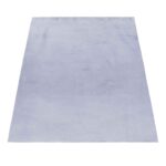 Pouffy Hochflor Teppich Silber – Weich & Flauschig – Bild 2