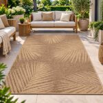 Outdoor Teppich Timber 1403 Braun für Terrasse, Balkon und Garten