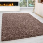 Life Shaggy Hochflor Teppich – Mocca – Bild 2